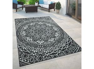 4061981085826 - Paco Home - In- & Outdoor-Teppich Für Balkon Und Terrasse Mit Orient-Muster In Schwarz 160x220 cm