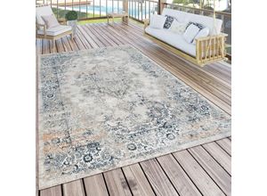 4061981115974 - Outdoor Teppich Balkon Terrasse Vintage Küchenteppich Orient Muster Blau Beige 120x160 cm - Paco Home