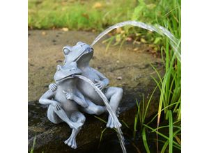 4006873428701 - - Teichfigur Frosch-Paar 28x18x30cm