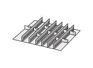 4051273630360 - Einrichtungs-Sortiment 6 Zwischenstege 10 Trennwände 50 mm Stahlblech