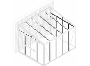 5703774301025 - Nachrüstsatz Stabilitätsverstärkung für Gewächshäuser Helena 7000 und Athena 7000 aluminium eloxiert für Gewächshäuser Helena 7000 und Athena 7000