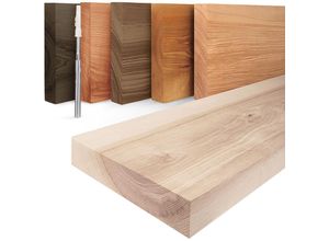 4064755132535 - Wandregal Holz Hängeregal Bücherregal Invisible Farbe Roh 160cm LWG-01-A-001-160W - Roh - Lamo Manufaktur 4064755132535 - Wandregal Holz Hängeregal Bücherregal Invisible Farbe Roh 160cm LWG-01-A-001-160W - Roh - Lamo Manufaktur