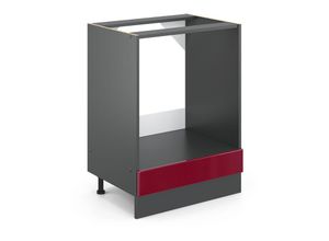 4251421956216 - VICCO Küchenschrank Unterschrank Herdumbauschrank 60 cm R-Line Anthrazit