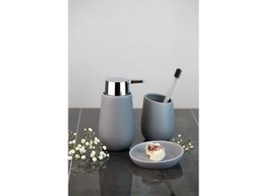 4008838358351 - Bad-Accessoire Set Badi Grau 3-teilig Bad-Zubehör aus Keramik Grau Keramik grau - grau - Wenko