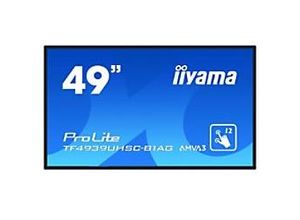 4948570118052 - iiyama ProLite TF4939UHSC-B1AG - 123 cm (49) Diagonalklasse LCD-Display mit LED-Hintergrundbeleuchtung - interaktive Digital Signage - mit Touchscreen (Multi-Touch) - 4K UHD (2160p) 3840 x 2160 - mattschwarz