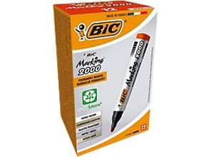 3086122000033 - BIC Marking 2000 Rundspitze Permanentmarker Recycelt 51% Mittel Rundspitze 2 mm Rot 12 Stück