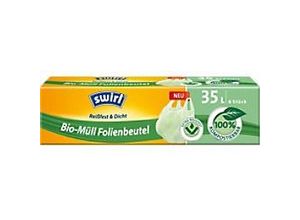 4006508206940 - Swirl® Bio-Müll Folienbeutel DIN CERTCO zertifiziert garantiert kompostierbar 1 Packung = 6 Beutel mit Tragegriff 35 l