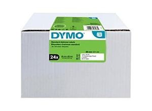 5411313131889 - DYMO Original LabelWriter Adressetiketten | 28 mm x 89 mm | 24 Rollen mit je 130 leicht ablösbaren Etiketten (3120 Etiketten) | selbstklebende Etiketten | für LabelWriter-Beschriftungsgerät