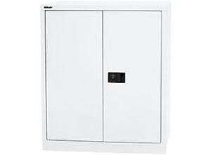 5020073706963 - BISLEY UNIVERSAL Flügeltürenschrank HxBxT 1000 x 914 x 400 mm 1 Fachboden 2 Ordnerhöhen verkehrsweiß