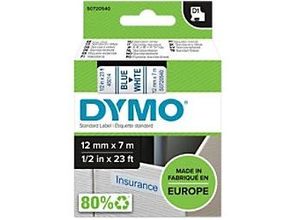 5411313450140 - DYMO Original D1-Etikettenband | blau auf weiß | 12 mm x 7 m | selbstklebendes Schriftband | für LabelManager-Beschriftungsgerät