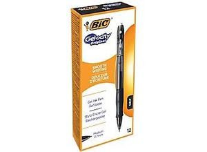 3086126600659 - BIC Gel-ocity Gelschreiber schwarz transparent 03 mm Schreibfarbe schwarz 12 St