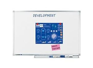 8713797027205 - Professional Whiteboard Wandmontiert Magnetisch Emaille Einseitig 200 (B) x 100 (H) cm