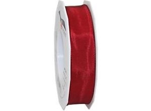 4009236000668 - PRAESENT Seidenband 4642525-191 Rubinrot 25 mm x 25 m 2 Stück