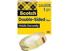 0021200726538 - Scotch doppelseitiger Klebefilm 665 12 mm x 228 m beidseitig permanent klebend Kerndurchmesser 25 mm (D6651222)