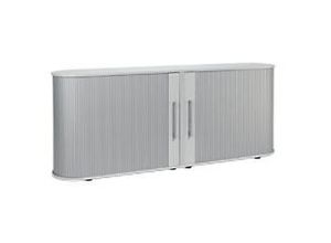 4038933065526 - Rollladenschrank BxTxH 2000x400x830 mm 2 oh 1 Boden Justierfüße Korpus Rollladen lichtgrau silber