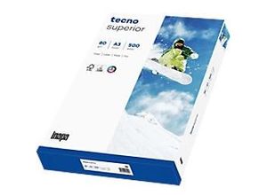 4011211074557 - Kopierpapier tecno superior DIN A3 80 g m² hochweiß 1 Paket = 500 Blatt