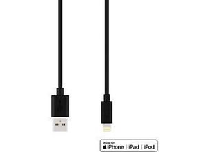 4260074625295 - XLAYER 210569 1 x USB A Stecker auf 1 x Apple Lightning Stecker Lade- und Sync-Kabel 12 m Schwarz