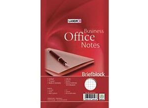 4006144584938 - Briefblock Business Office Notes Weiß Kariert Ungelocht DIN A5 148 x 21 cm 50 Blatt