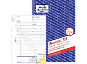 4004182017302 - Rechnung 1730 Format A5 1 Buch mit 2 x 40 Blatt FSC®-Papier weiß gelb