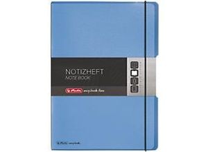 4008110491387 - Notizbuch mybook Format DIN A4 Kunststoff 2 x 40 Blätter kariert liniert blau