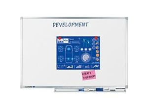 8713797097772 - Professional Whiteboard Wandmontiert Magnetisch Emaille Einseitig 120 (B) x 120 (H) cm