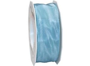 4009236527806 - PRAESENT Seidenband 4644025-201 Aquamarin 40 mm x 25 m 2 Stück