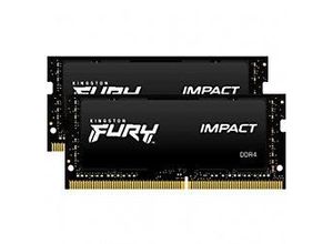 0740617318586 - FURY Impact Laptop-Arbeitsspeicher Kit DDR4 16 GB 2 x 8 GB 2666 MHz 204pin SO-DIMM CL15 KF426S15IBK2 16