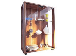 4051814334382 - Glasvitrine hängend Vitrine Glas mit ESG-Sicherheitsglas Maße H 80 x B 60 x T 25 cm Hängevitrine Glas Modern und platzsparend Glas Vitrinenschrank - Udina