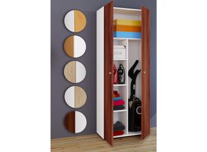 4051814351938 - Ebuy24 - Vandol IIkombi Universalschrank Reinigungsschrank 2 Türen Buche dekorWeiß - Weiß