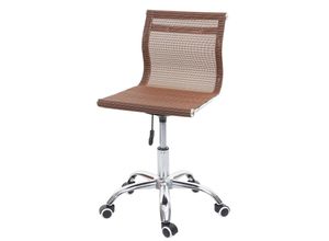 4057651718521 - Bürostuhl MCW-K53 Drehstuhl Schreibtischstuhl Computerstuhl Netzbezug Stoff Textil ~ braun 4057651718521 - Bürostuhl MCW-K53 Drehstuhl Schreibtischstuhl Computerstuhl Netzbezug Stoff Textil ~ braun