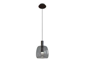 5213007835598 - Larissa Lighting - Gazi Dome Deckenpendelleuchte Glas 5W Rauchgrau