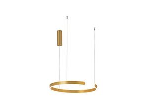 5213010011293 - Larissa Lighting - Ilio Deckenpendelleuchte 30W 3000K Aluminium e Gold gebürstet Matt