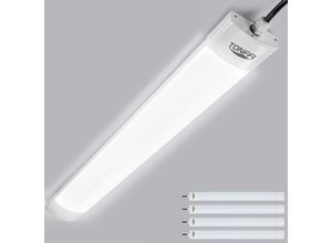 6919683267768 - - led Feuchtraumleuchte 60CM 18W 1800LM led Röhre 5000K Wasserfest Flimmerfrei IP65 Garage Keller Werkstatt Büro 4Stück - KaltWeiß