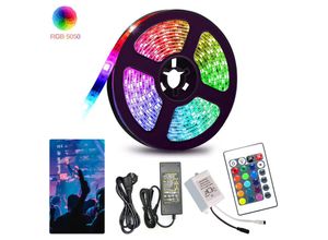 0962061998415 - 10M led Streifen set  rgb led Stripe 5050 smd led Strip 30 LEDs led not wasserdicht(IP20) mit 24 Tasten Fernbedienung - rgb - Swanew