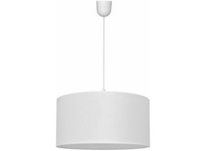 5902349225975 - Helam Lighting - Helam alba Zylindrische Pendelleuchte Weiß 40cm