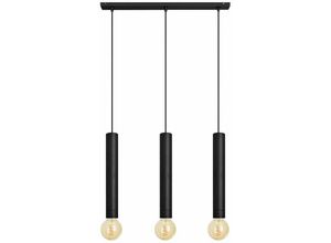 5902349231198 - Helam Lighting - Helam tuba Straight Bar Pendelleuchte Schwarz 60cm