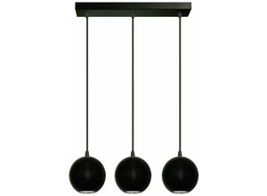 5902349225722 - Helam Lighting - Helam midway Gerade Stangen-Pendel-Deckenleuchte Schwarz 40cm