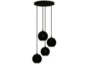 5902349225760 - Helam Lighting - Helam midway Cluster Pendelleuchte Schwarz 30cm