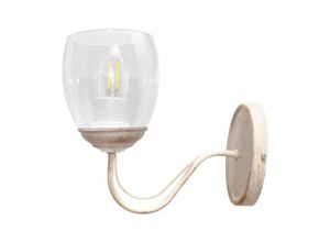 5902349223643 - Helam Lighting - Allena Wandleuchte Weiß Gold Transparent 10cm