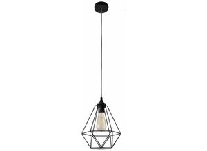 5902349222981 - Helam Lighting - Helam karo Drahtrahmen Pendelleuchte Schwarz 24cm