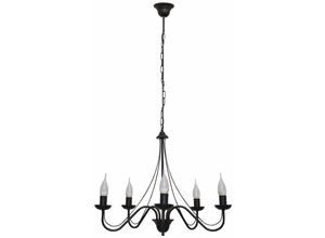 5902349215174 - Helam Lighting - Helam malbo Mehrarm-Pendelleuchte Schwarz 60cm