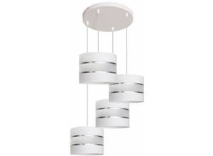 5902349224510 - Helam Lighting - Helam helen Cluster Pendelleuchte Weiß Silber 35cm