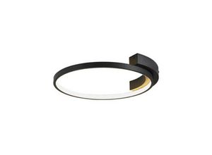 5213010011859 - Larissa Lighting - Kavala LED-Deckenleuchte 25W 3000K Aluminium Silikon Sandy Black