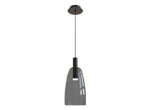 5213007835574 - Larissa Lighting - Gazi Dome Deckenpendelleuchte Glas 5W Rauchgrau