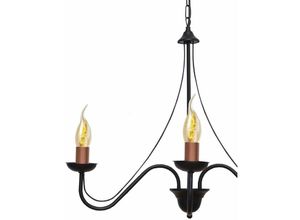 5902349219400 - Helam Lighting - Helam malbo Mehrarm-Pendelleuchte Schwarz Kupfer 60cm