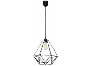 5902349216348 - Helam Lighting - Helam karo Drahtgestell Pendelleuchte Schwarz 35cm