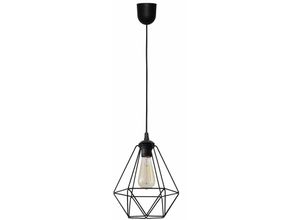 5902349216225 - Helam Lighting - Helam karo Drahtrahmen Pendelleuchte Schwarz 24cm