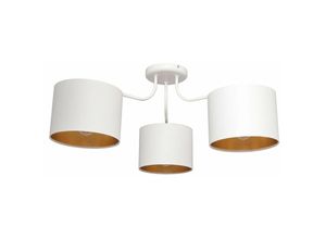 5902349226866 - Helam Lighting - Helam alba Halbbündige Deckenleuchte mit mehreren Armen Weiß Gold 65cm