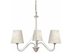 5902349216669 - Helam Lighting - Helam malbo Mehrarmige Kronleuchter mit Schirmen Weiß Gold 50cm