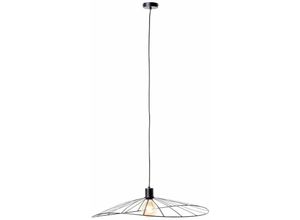 4004353393136 - Lampe Leika Pendelleuchte 1flg schwarz matt 1x A60 E27 52W Kabel kürzbar   in der Höhe einstellbar - schwarz - Brilliant